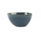 Blue Reactive Color Ceramic Soup Bowls , 6.5 Soup Cereal Bowls With Organic Shape