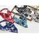 Floral elastic hair band for girl kerchief Headwear cross border bow hair accessories scarf hair corset