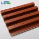 200mm Width WPC Laminated Fluted Flat Wall Solid Panel for Indoor Interior Decoration