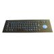 Stainless steel Illuminated USB Keyboard with trackball Compact Format