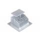 Anodized Clear Extruded Aluminum Heatsink Silver 6063 for Industry