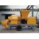 Lightweight Concrete Mixer Pump With Mixer Electric Motor Double Shaft Type