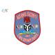 Uniform Shoulder Badges Merrow Edge Cute Embroidery Patches With Iron On Backing