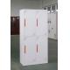 Cold Rolling Steel Office 4 Door Metal Lockers Powder Coating For University