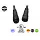 Male Female M19 4 Pin Waterproof Connector Molded With Cable