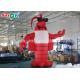 4m Red Outdoor Crawfish Inflatable Cartoon Characters For Lobster Festival