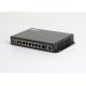 8 10/100M RJ45 Ports DC12V Gigabit Ethernet Switch For Security System