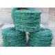 Twist weaving pvc coated green High Tensile Barbed Wire Fence