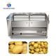 Industrial 1500KG/H Potato Washing And Peeling Machine Vegetable Brush Roller Cleaning Equipment