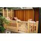 Composite Decking and Railing system with privacy wall and door  600*420