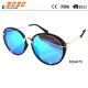 unisex sunglasses with round metal frame, new fashionable designer style, lens