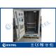 Double Wall Outdoor Telecom Cabinet One Compartment Steel With Air Conditioner