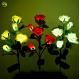 Outdoor LED Commercial Light Simulation Rose Flower Solar Light