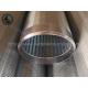 Low Carbon Galvanized 219mm OD Water Well Screen For Sand Control In Shallow Well