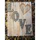 Eco Friendly Personalized Wooden Garden Signs / Rustic Sign Sayings