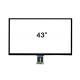 43" Capacitive PCAP Touch Screen Kit Multi Touch With USB Controller And Cable