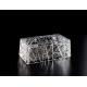 Custom Luxury Home Accessories Rectangle Transparent Crystal Tissue Box H98mm