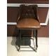 150kg Wrought Iron Leather Bar Stools