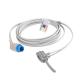 Stable Soft Patient Monitor Spo2 Sensor , Length 3m Pulse Oximeter Wire