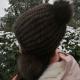 Hot selling Natural Mink Fur Knitted hat Fashion Ladies Ladies Winter Hat