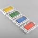 Biology Teaching Use Plastic Microscope Slides , 4 Colors Microscope Slide Set