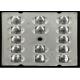 Osram 3030 Chips LED Street Light Components Lenses 14 In 1 With 65*130 Degree