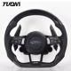 Real Carbon Fiber Leather Audi S7 Steering Wheel With Paddle Shifters Customized