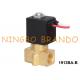 2/2 Way NC Water Air Small Brass Solenoid Valve Direct Acting 1/8'' 1/4''