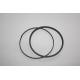 Carbon fiber filled PTFE baffle ring with low coefficient of friction