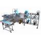 7KW Folding Nose Strip Non Woven Mask Making Machine , Disposable Surgical Face Mask Machine
