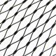 Knotted Type SS316 With Black Oxide Finished Wire Rope Mesh Fencing