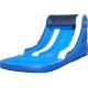 Customized Blue Kids Inflatable Water Slide / Blow Up Pool Slides For Inground Pools
