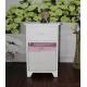 Plastic Basket Chest Of Unit Drawers White Wood Cabinet Sideboard