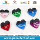 Factory Supply Heart Shape Magnet Clip Plastic Stationery Product