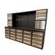Workshop Workstation Tool Storage Heavy Duty Steel Workbench with Drawers and Cabinet