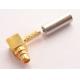 50ohm MMCX connector male right angle rf coaxial connector mmcx crimp for RG cable