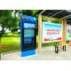 Multi Functional Outdoor Digital Advertising Screens For Bus Shelter Bus Stop