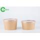 Suitable For Take-Away Disposable Paper Hot Soup Paper Bowl 500ml Biodegradable