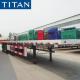 3 axle flatbed tractor trailer | 40 foot container semi trailer for sale