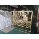 Gold Mirror Hairline Stainless Steel Room Divider Decoration Room ,Lobby