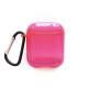 Hard Airpods Protective Cases Light Weight Neon Color Scratch Proof Anti Lost Loop