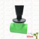 Ppr Black Plated Stop Valve Brass Valve Core Electrophoretic Black Coating Customized Size