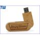 Bulk 32GB Jump Drive USB Wooden Swivel Stick Customize Branding