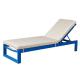 Swimming Pool Blue Aluminum Beach Chair Outdoor Sunbed