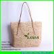 LUDA extra lrage durable women beach tote bag natural straw raffia bag