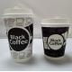 Beverage 20 Oz Disposable Coffee Cups With Lids Food Grade Ink Boba Tea Shops