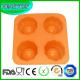 Flower Shaped 4 Holes Silicone Bakeware Cake Cookie Muffin Mold