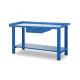 Mobile Middle Foldable Metal Workbench Knock Down Structure SPCC Cold Steel