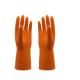 Anti Oil Waterproof Flock Lined Rubber Gloves For Washing Dishes  European Standards