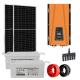 Home 2KW Solar Panel System Complete Off Grid Solar Kit With 48VDC Battery Ground Mounting